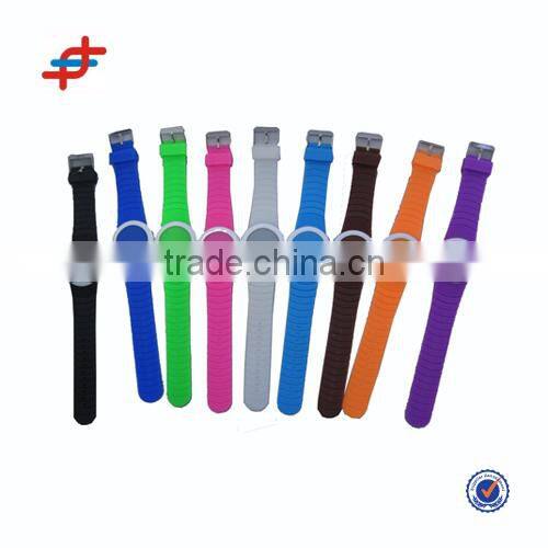 Silicone watch, colorful led watch