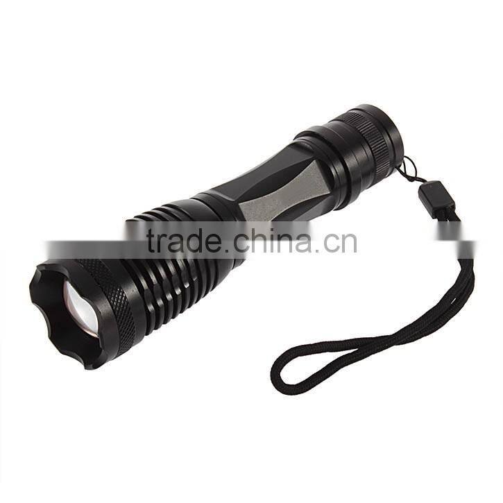 XML-T6 Light LED Flashlight Torch Zoomable 1600LM Flashlight Torch 18650 Battery Charger Holster Highlight Torch Flashlight
