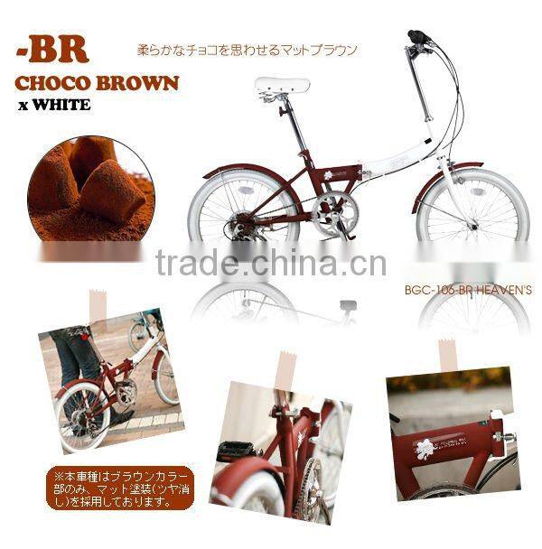 Colorful Folding Bicycle Japanese Design MINIVELO with Shimano part