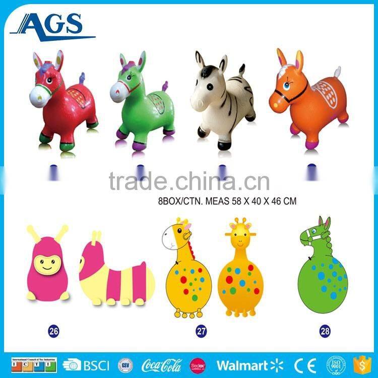 Manufacturer customized cute inflatable donkey pvc toy animal