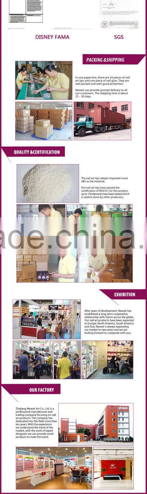 NEWAIR full cover nail tips artificial new design christmas fake nails