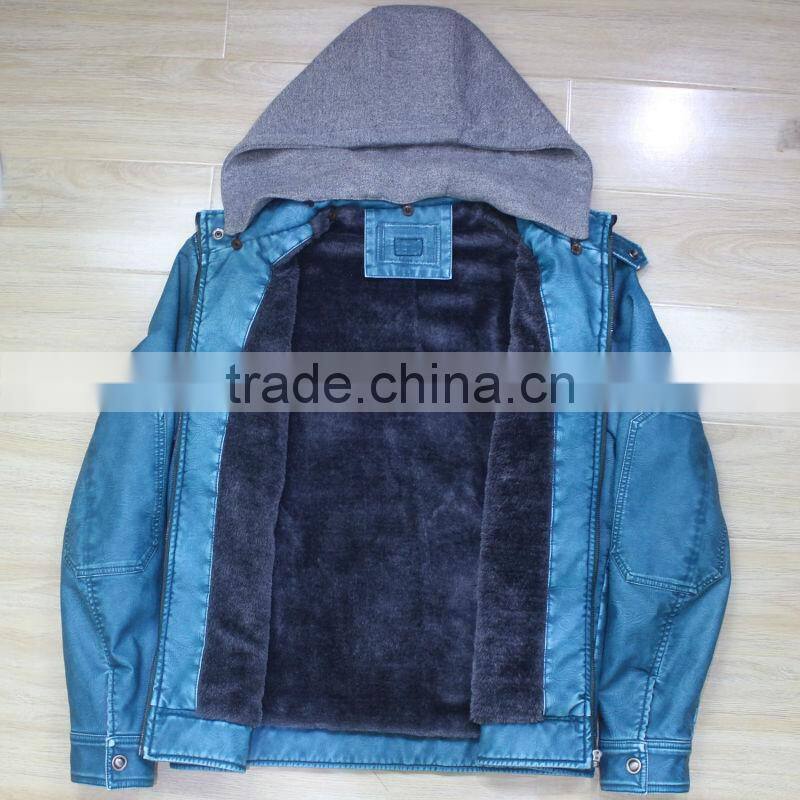 Jean Jacket With Hoodie For Men