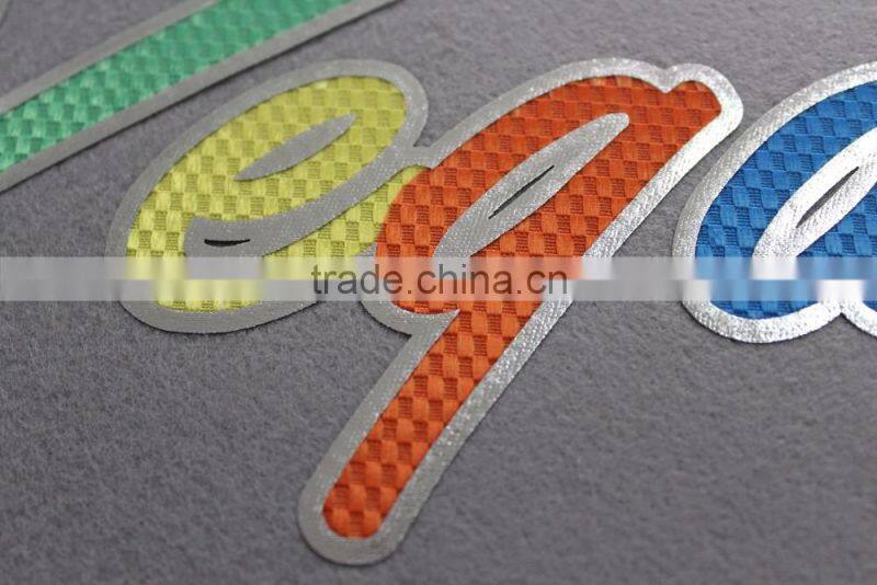 2017 popular souvenir city name design heat transfer