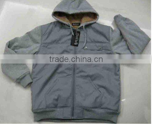 2017 new design fleece men's jackets stocklots for men