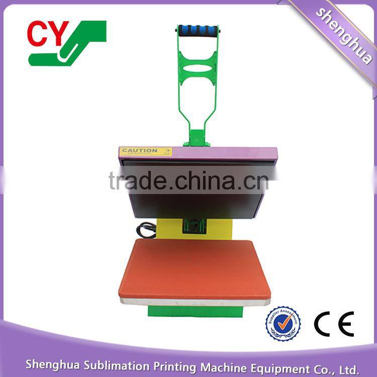 China sales low price manual t-shirt printing press resistant heat transfer machine