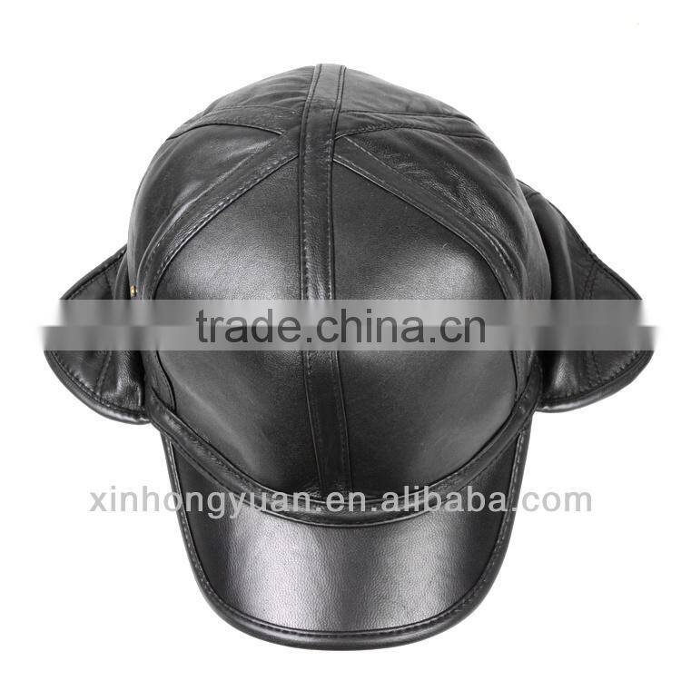 leather winter hats with earflaps