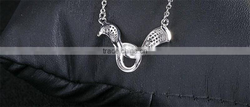 2017 New design 925 sterling silver wings of an angel pendant necklace