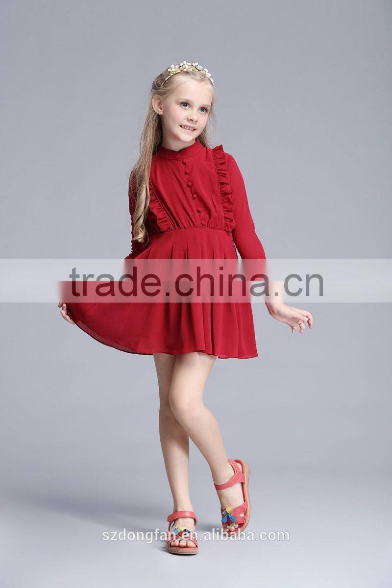 Ruffle Chiffon Fabric Mother Daughter Dresses Latest Frock Designs ForTeenage Girls