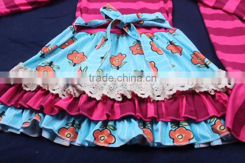 Hot Sale Teen Girl Clothing sets Children Spring Sweet Posh Outfits LBYTZ001-43