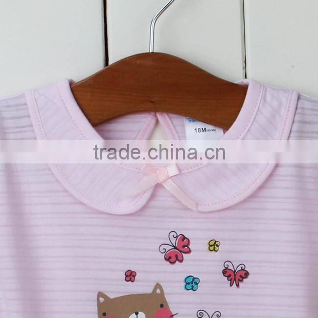 Kids 100% cotton summer custom printing t-shirt baby clothes for girl