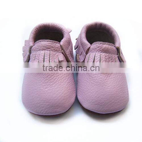 new fashion colorful leather baby moccasins