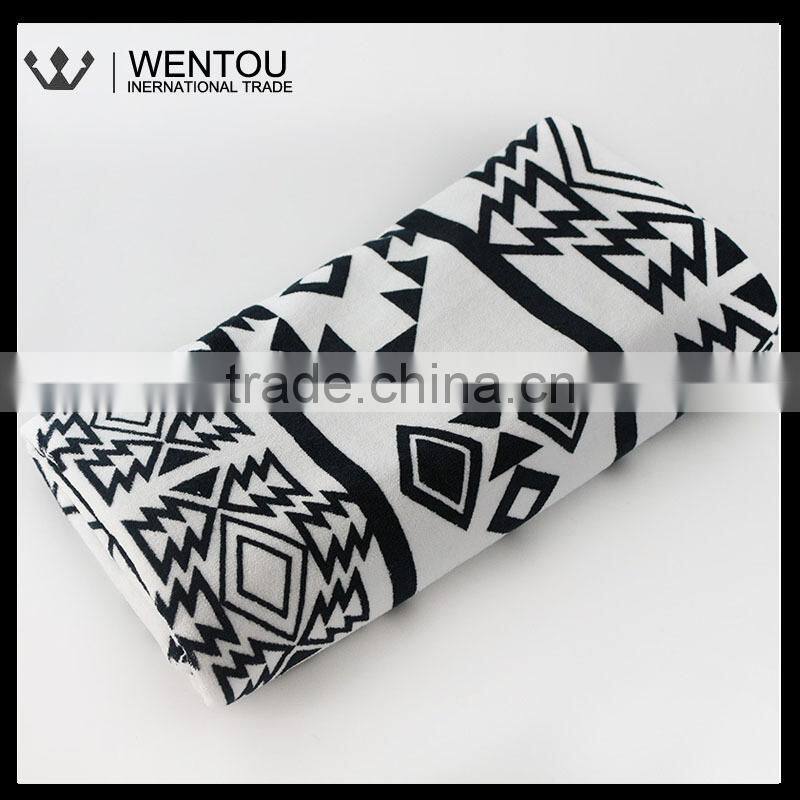 Unique Geometric Pattern Cotton Bath Towel