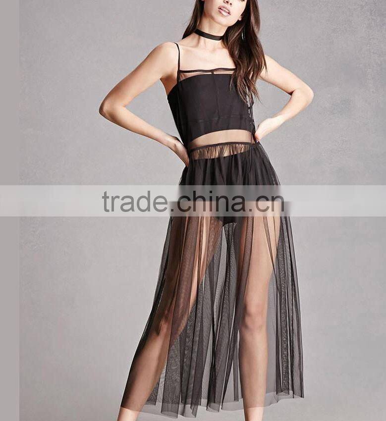 2017 Sexy summer women beach lace sheer mesh lace beach dress manufacturer