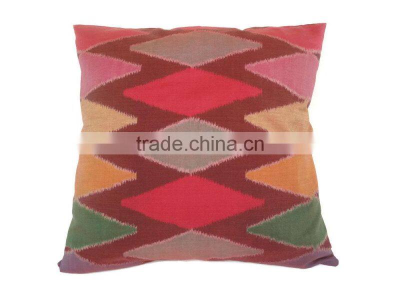 Ikat Patchwork Cushion Cover