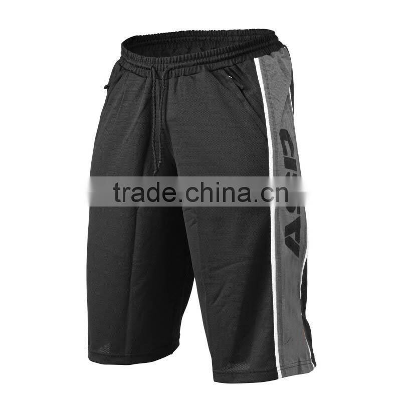 Custom mens shorts sports gym Loose Fit Body Building Mesh running shorts
