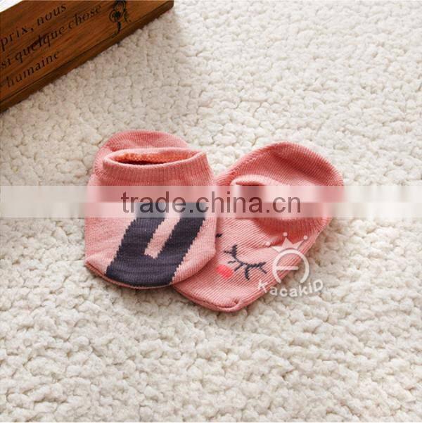 cute animal baby cotton socks, silicone print baby socks