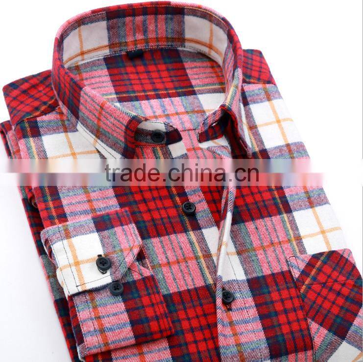 wholesale custom plaid flannel shirt for men