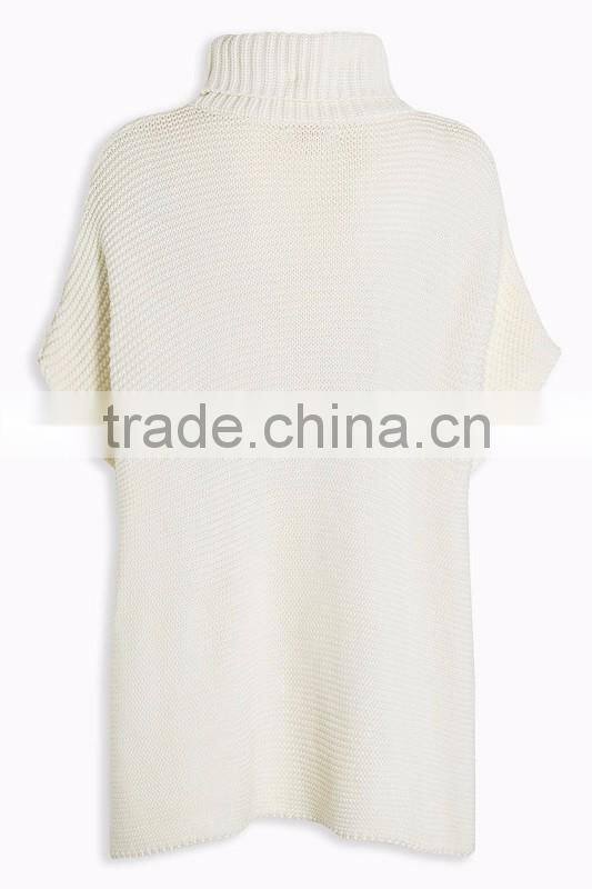 Lastest Design Cable Sweater Knitted Top For Ladies