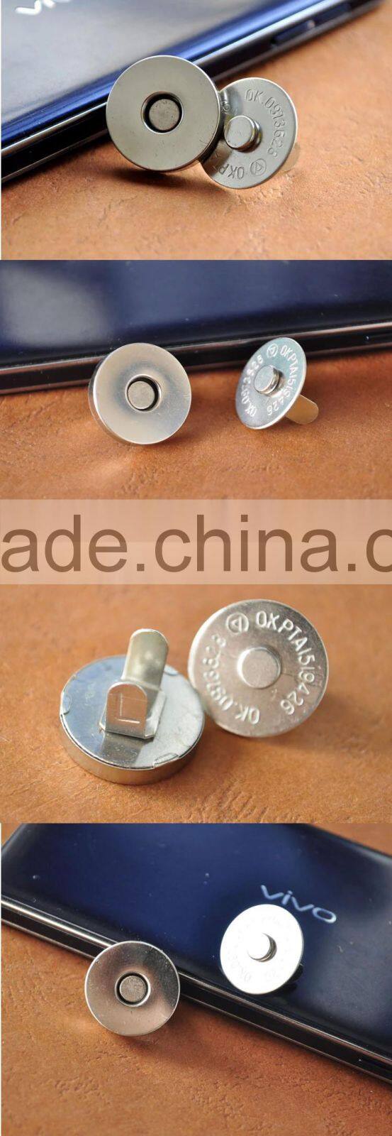 High Quality Garment Button Magnet Button For Leather Bags