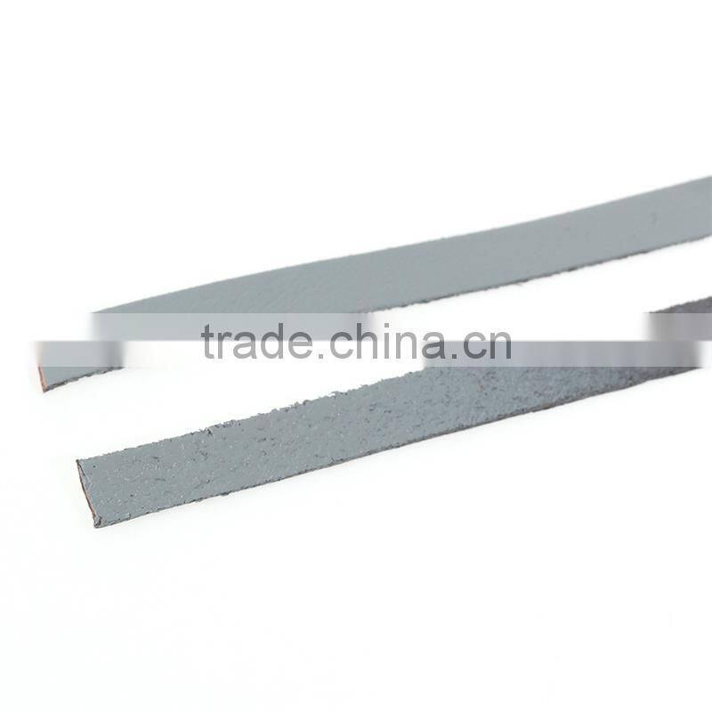 String Materials Gray 6mm, 2 Yards Cowhide Leather Jewelry Cord Rope