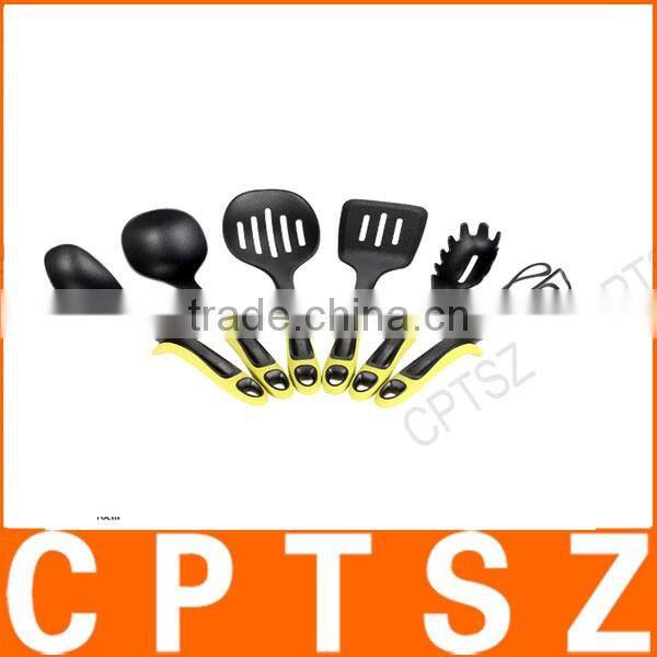 7pcs/set Essential Nylon Kitchen Utensil Set Safety Nice Ergonomic Kitchen Gadget Utensils Scald-proof Kitchenware with Stand