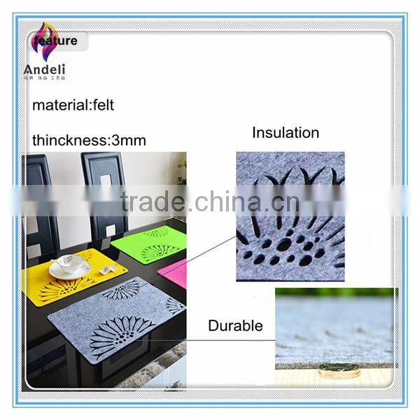 china wholesale Sunflower Felt Placemat for home decor