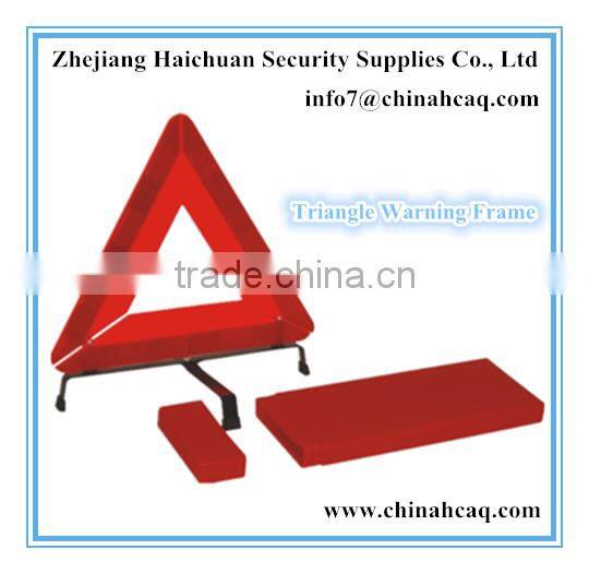 Reflective Warning Triangle Frame Triangular Accident Warning Signs For Car
