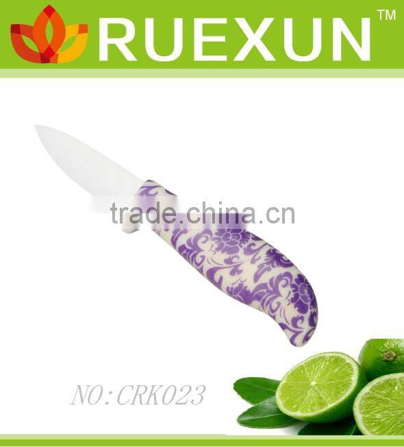 6" Colorful pp handle Vegetables ceramic knife