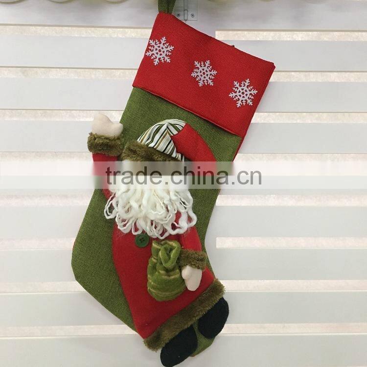 Window Displays Large Decoration Christmas Gift Stocking Reindeer Pattern M7090203