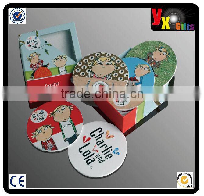 Chinese OEM Manufacturer Promotional Absorbent Paper Coaster/music chicken
