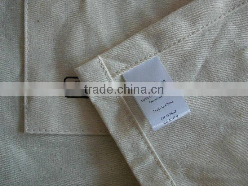 wholesale high quality kitchen apron printed organic cotton apron with pocket