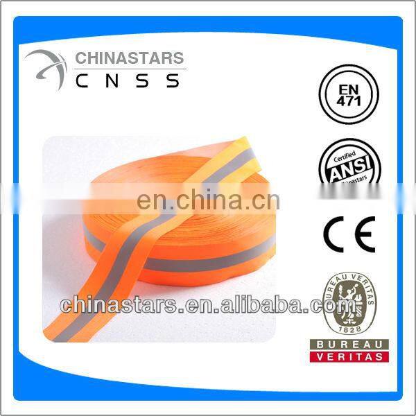 colored sew on reflective webbing tape for caps