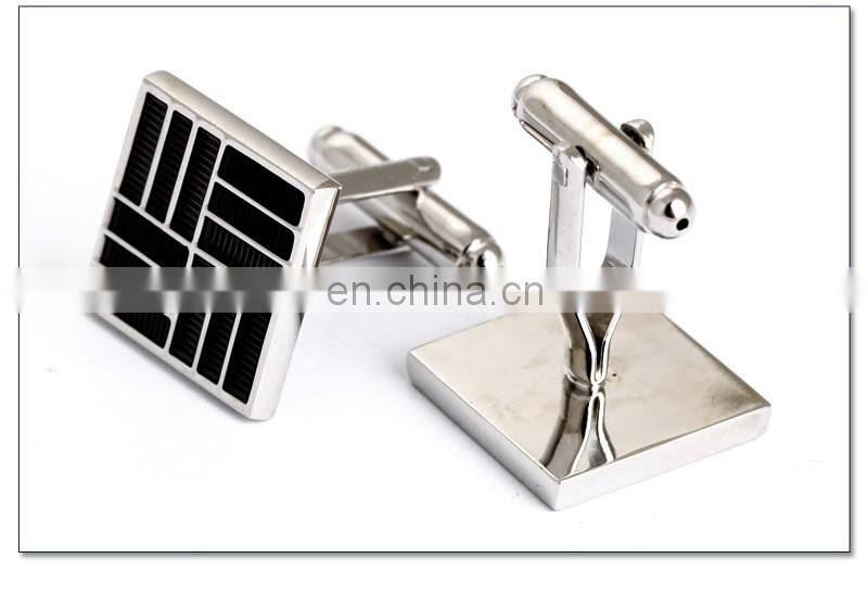 Simple Black Streak Shirt Men Cheap Cufflinks