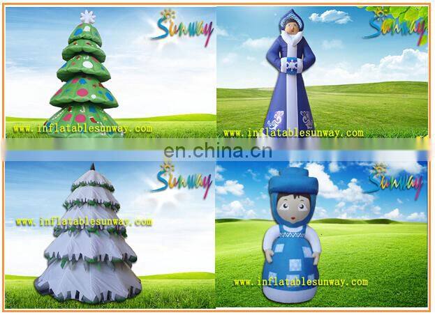 Attractive Little Girl Advertising Inflatable , Cartoon Inflatable Outdoor Decorations