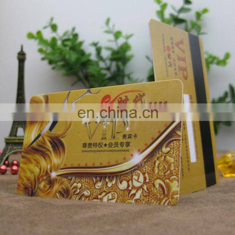 Direct factory manufacture customized Plastic pvc card for VIP card/rechargeable card