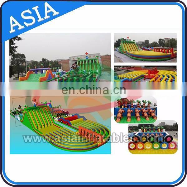 Adult Use Inflatable Outdoor Obstacle Course Equipment On Land For Sale