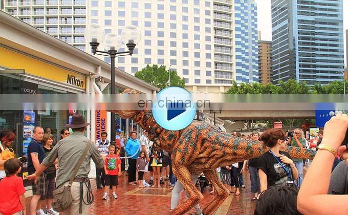 Kawah life size realistic animatronic dinosaur costume