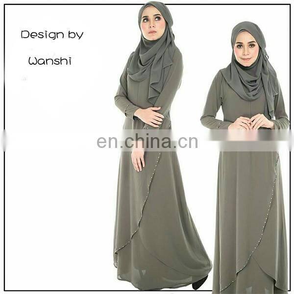 New model wholesale islamic clothing latest design women jubah abaya in dubai