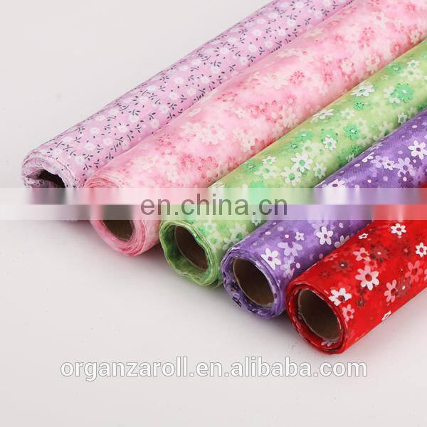 Organza Manufacturers high quality printing organza roll