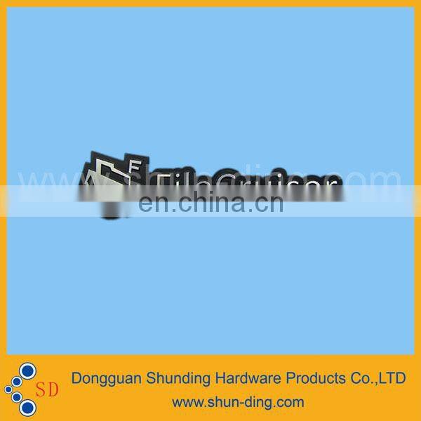 Decorative Metallic Diamond cutting Golden Custom Logo Nameplate