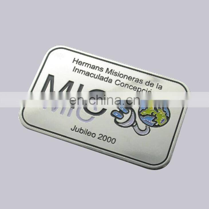 Fast Delivery OEM Items Color Printed Custom Embossed Metal Wall Sign With Holes