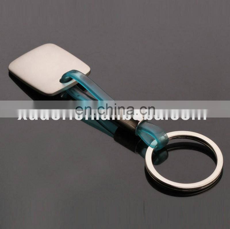 Wholesale cheap metal printed silicone rubber keychain lanyard for promotion