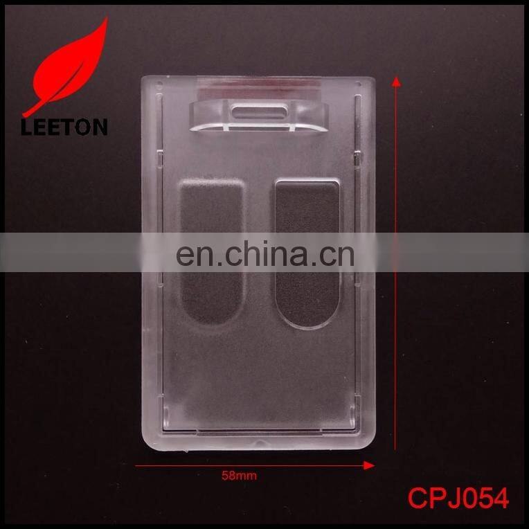 Factory custom double sided rigid ID badge holder