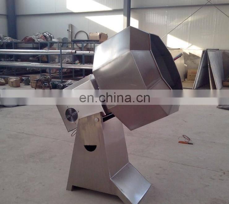 Octagonal snack food flavoring machine/disk fried peanuts seasoning machine/drum potato chips season machine
