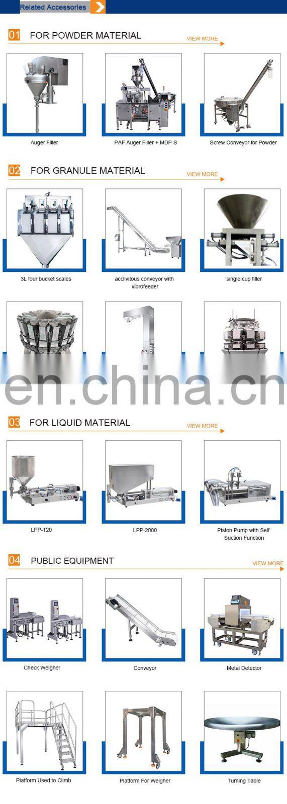 Low Cost Twin Full Automatic Doypack Ziplock Bag Stand Up Pouch Packing Machine