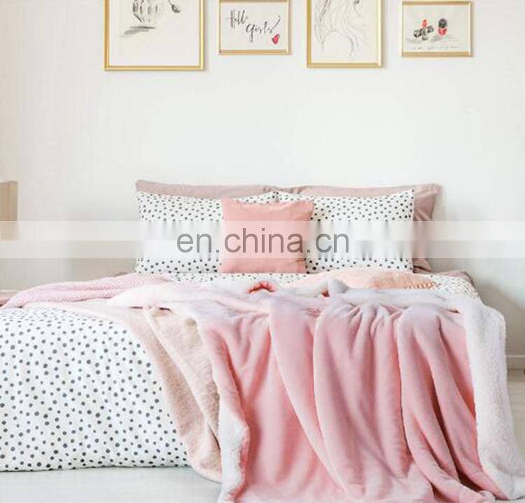 best seller in usa knitted warm soft 100% polyester flannel sherpa fleece throw blanket for winter china suppliers