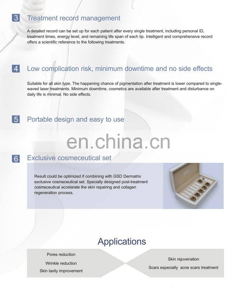 Fractional Micro needle RF Anti aging /scar removal beauty Machine