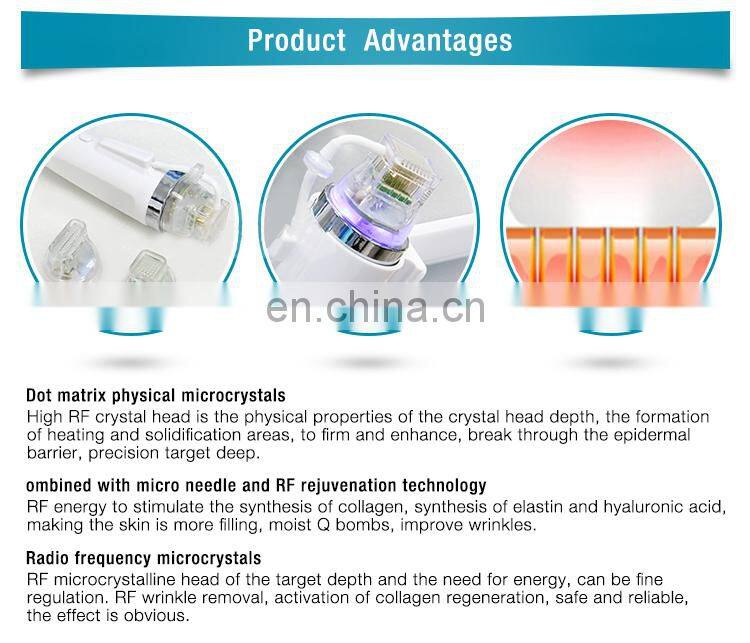 2018 Professional secret rf fractional microneedle / portable rf needle radio frequency skin tightening
