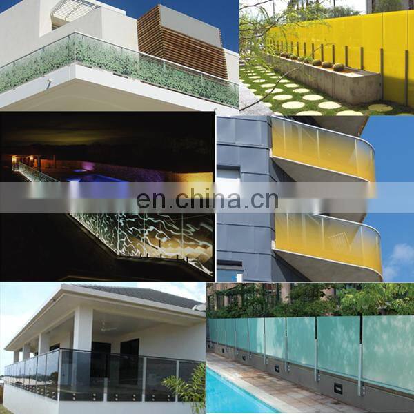 High quality pattern decorative glass walls panels