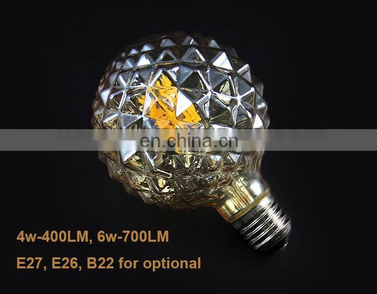 Pineapple shaped Led filament bulb ceiling lamps modern for home hotel coffee decoration,E27 pineapple
